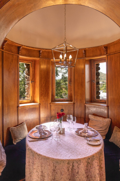 Nestled within the original stone walls of the cas...