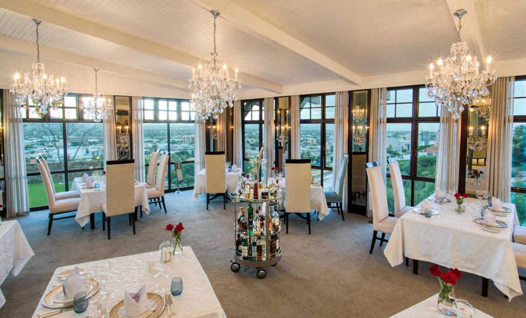 Perched above Windhoek’s skyline, Leo’s at the...